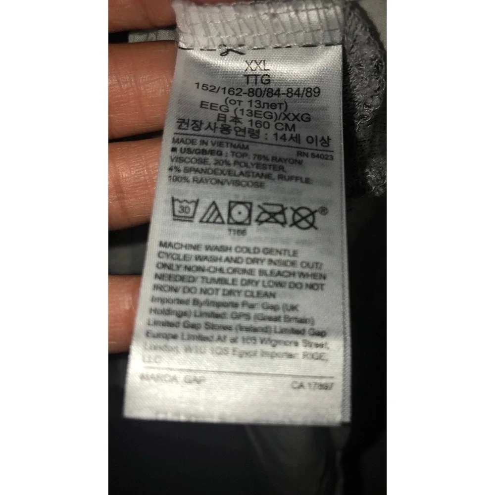 Gap‎ Kids Long Sleeves Two Layered Gray Shirt XXL